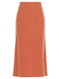 Chloé Orange Cashmere Mini Skirt