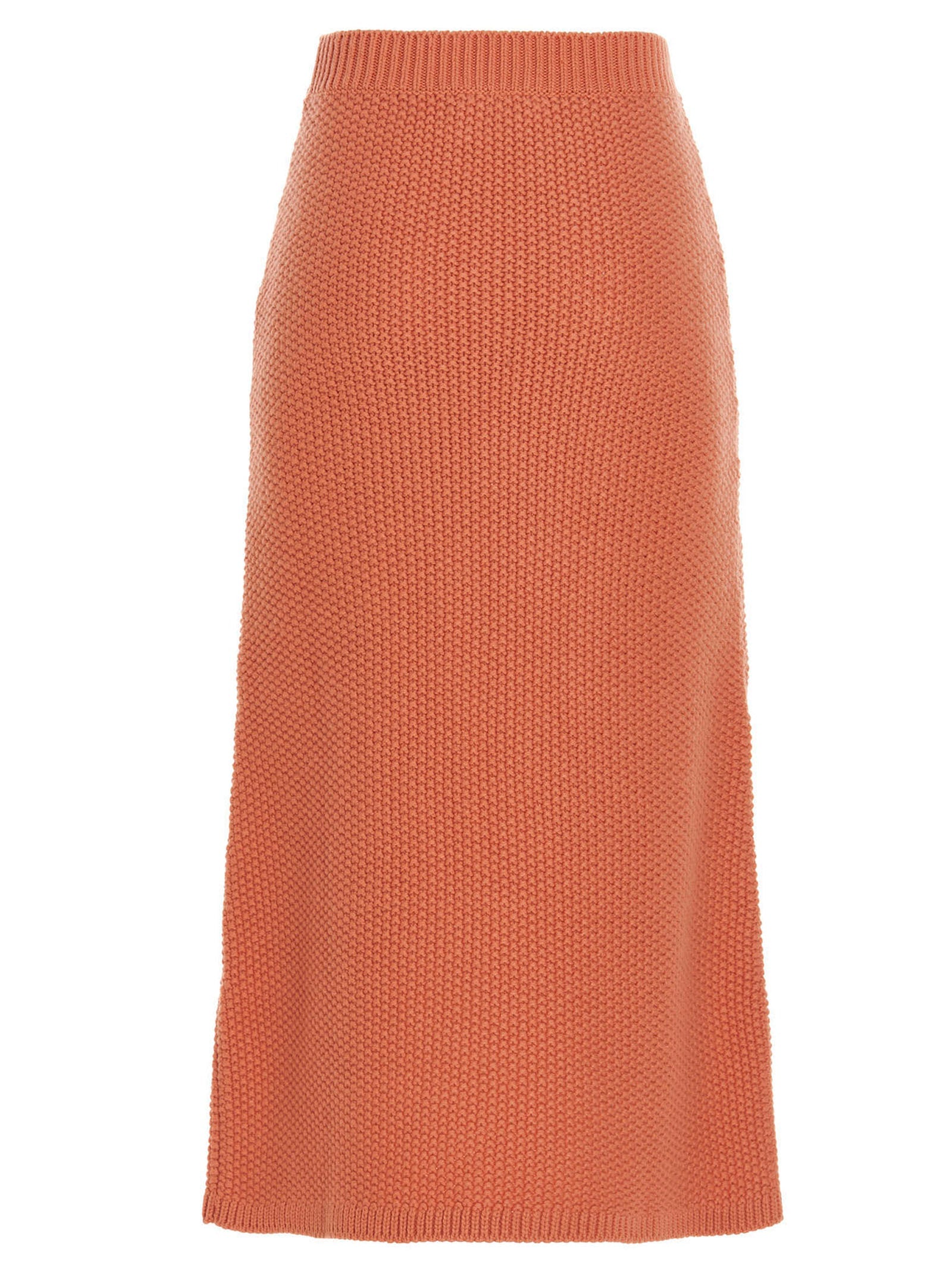 Chloé Orange Cashmere Mini Skirt
