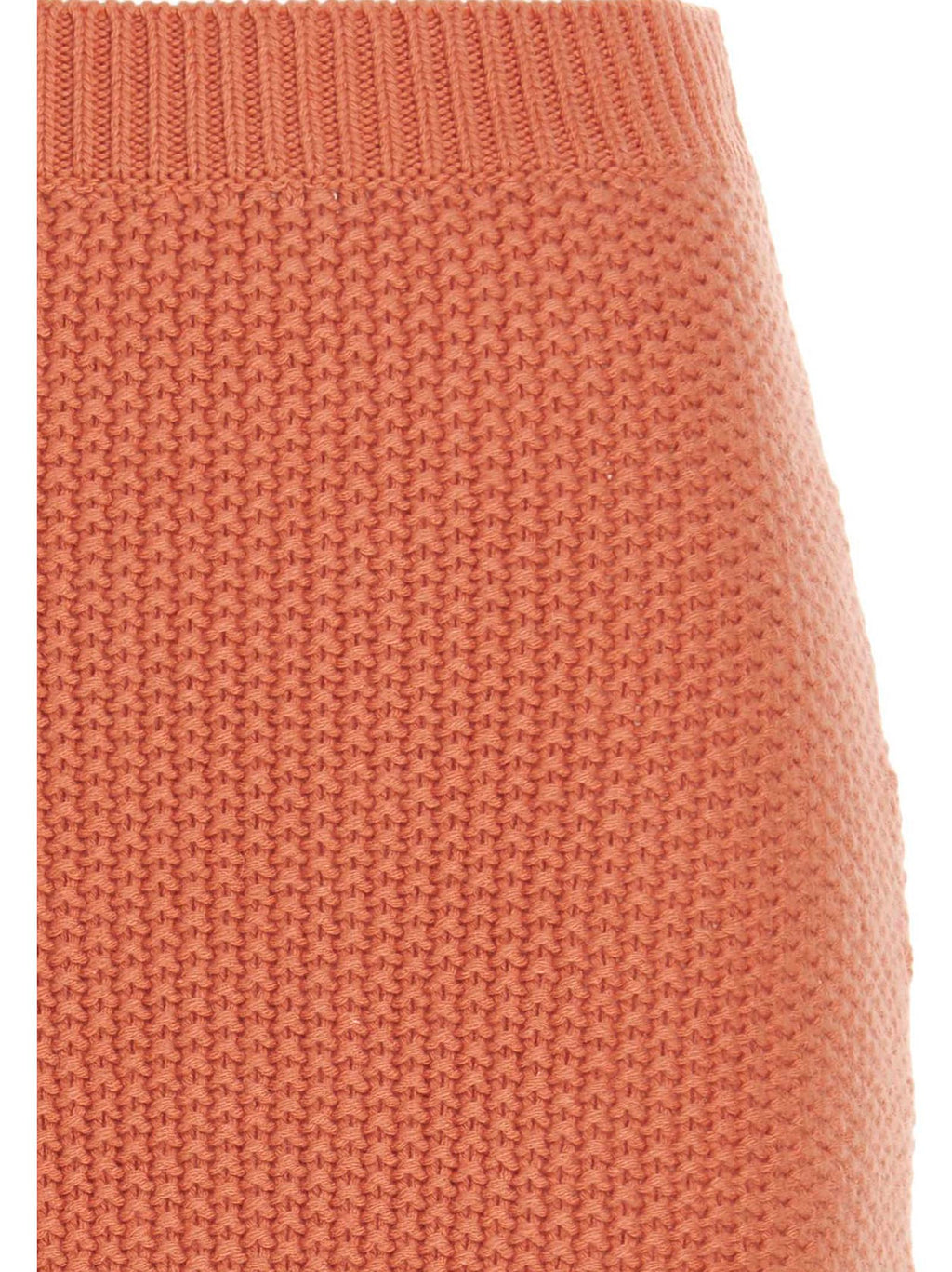 Chloé Orange Cashmere Mini Skirt