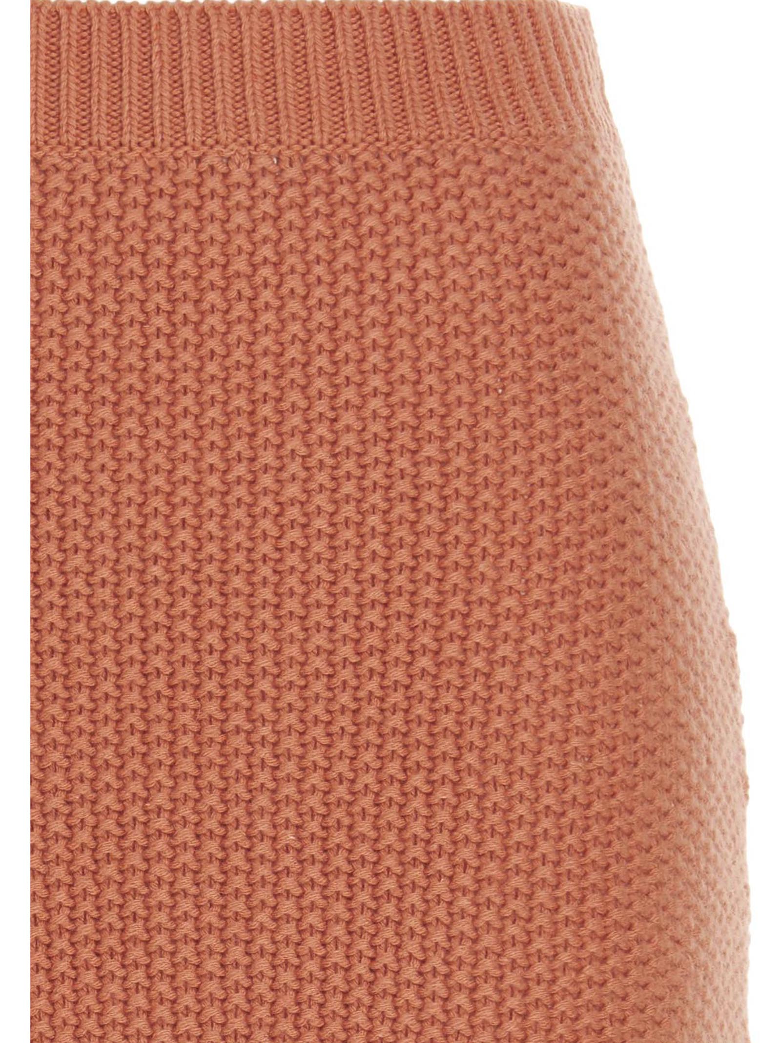 Chloé Orange Cashmere Mini Skirt