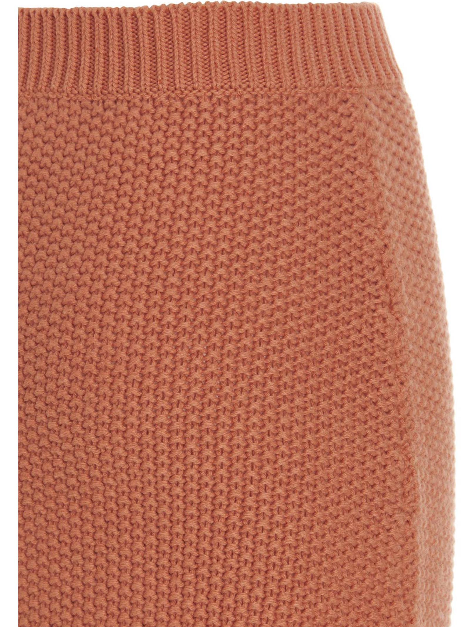 Chloé Orange Cashmere Mini Skirt