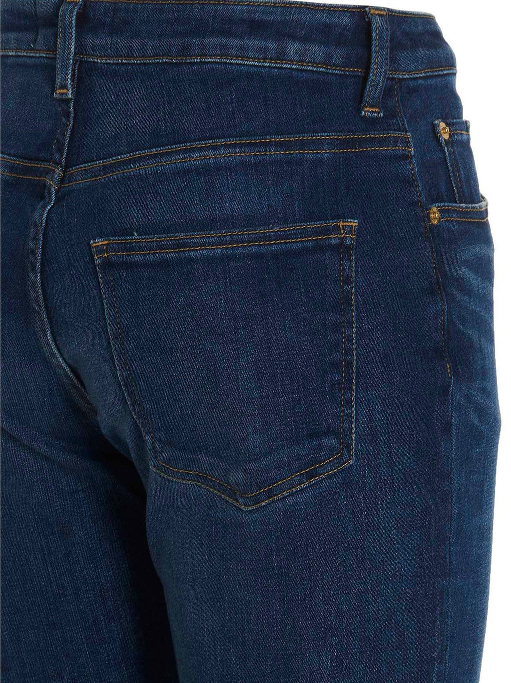 TU ES MON TRESOR Blue Cotton Flared Jeans