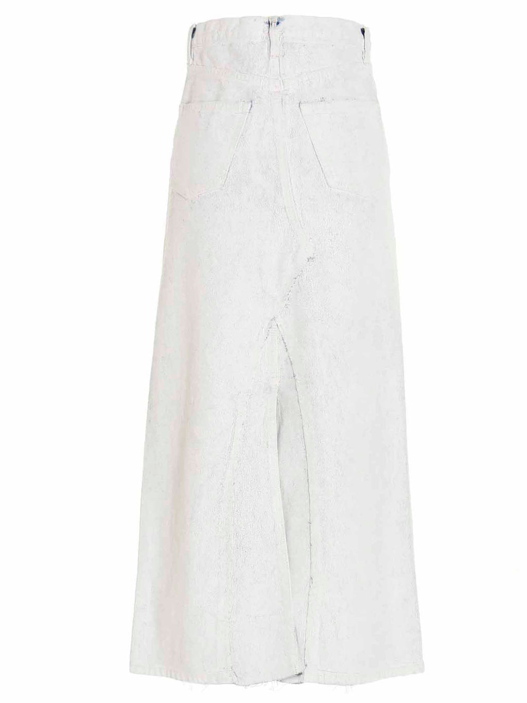 Maison Margiela White Cotton Mini Skirt