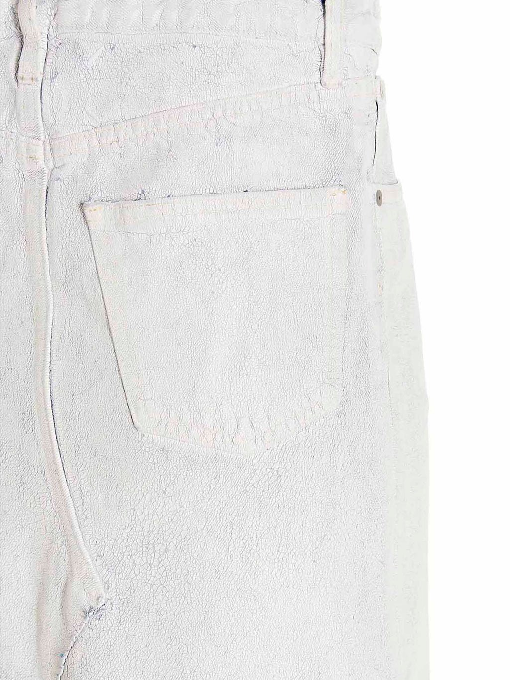 Maison Margiela White Cotton Mini Skirt