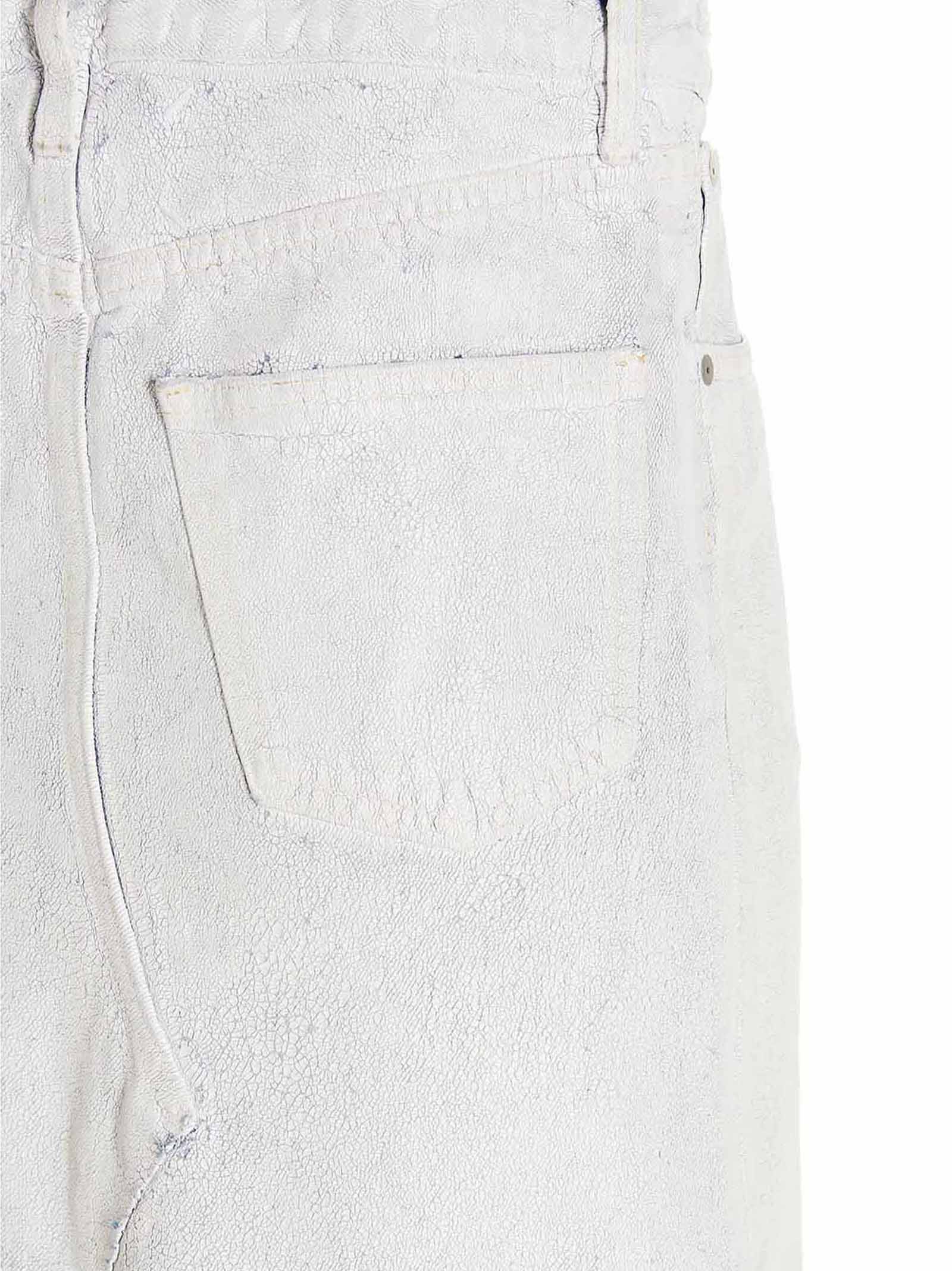 Maison Margiela White Cotton Mini Skirt