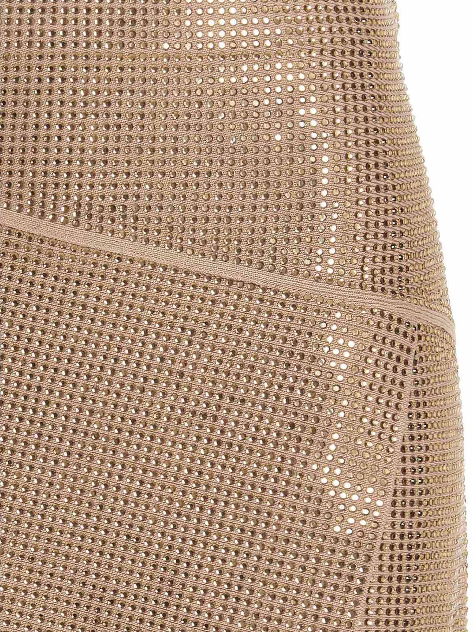 ANDREĀDAMO Beige Viscose Long Skirt