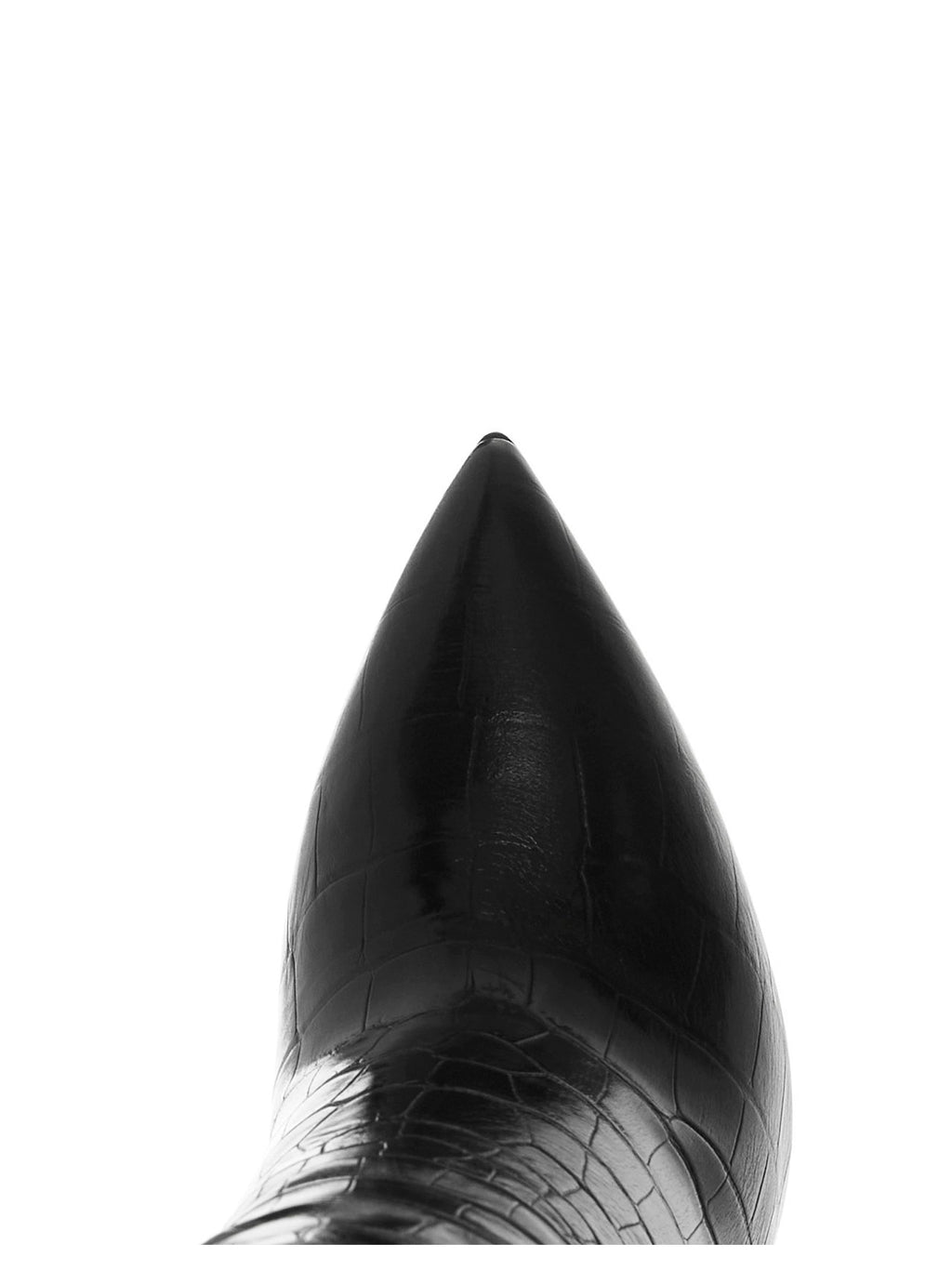 Paris Texas Black Leather Ankle Boots