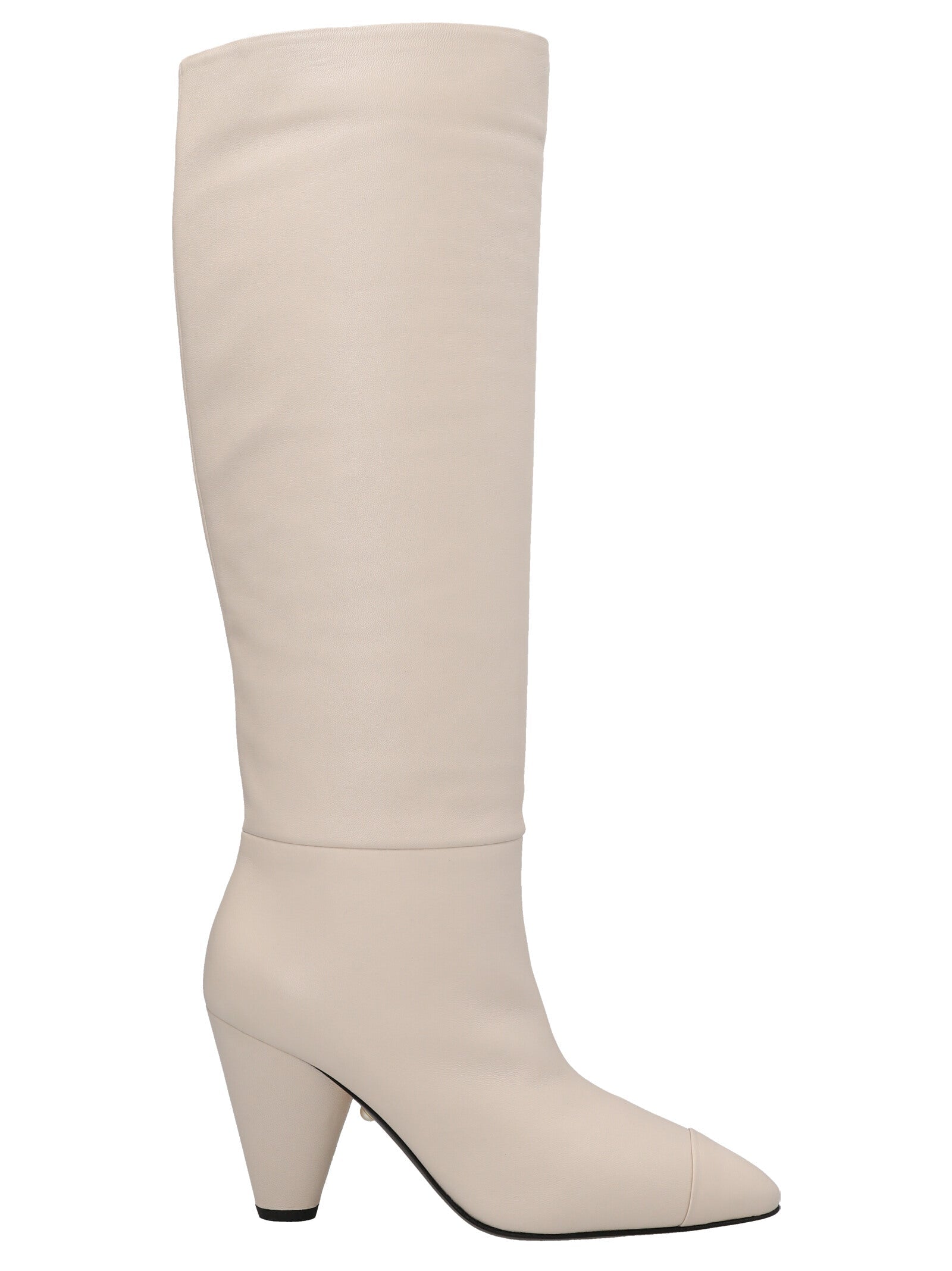 ALEVÌ White Leather Over The Knee