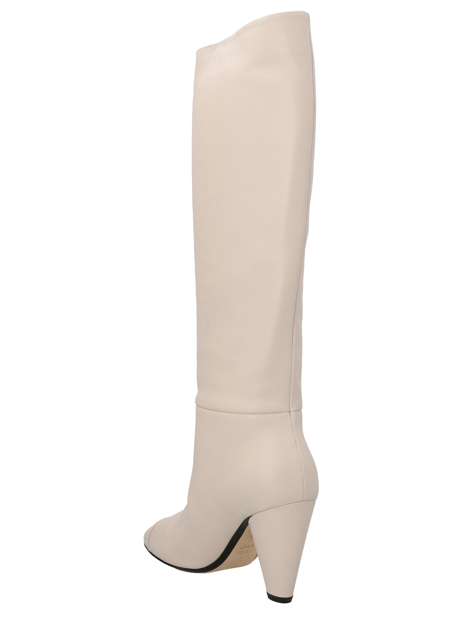 ALEVÌ White Leather Over The Knee