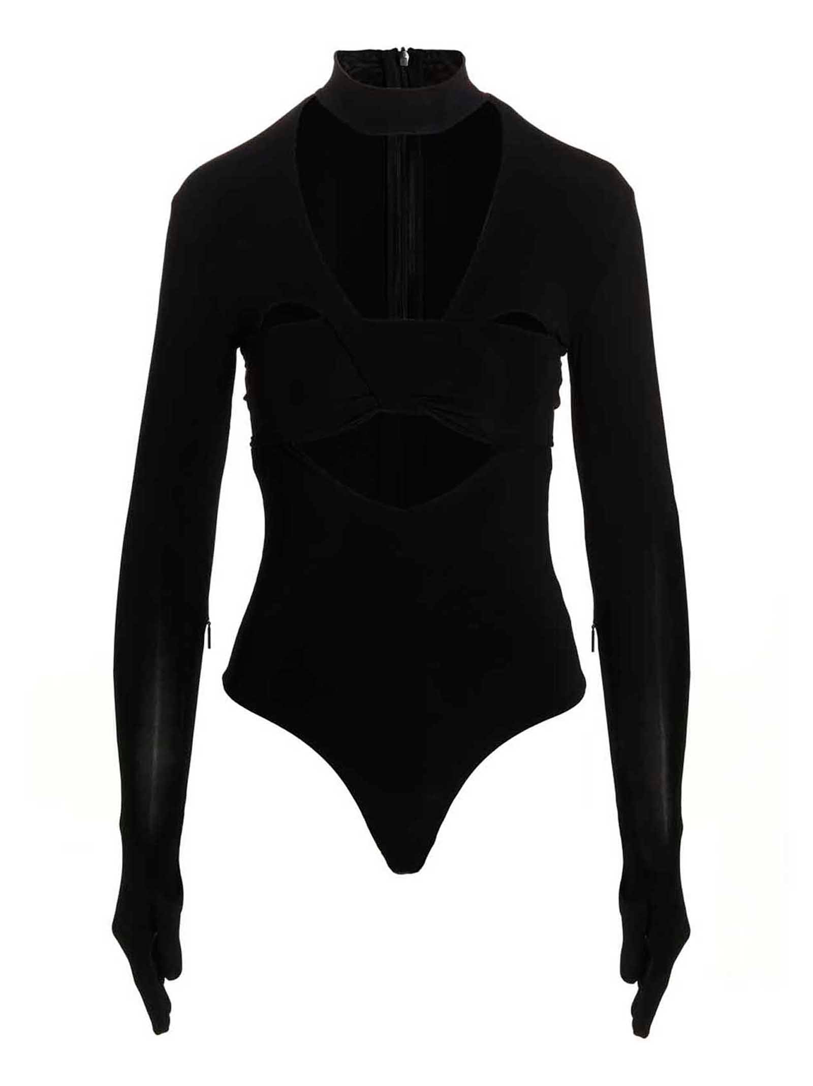 Ambush Black Viscose Bodysuit