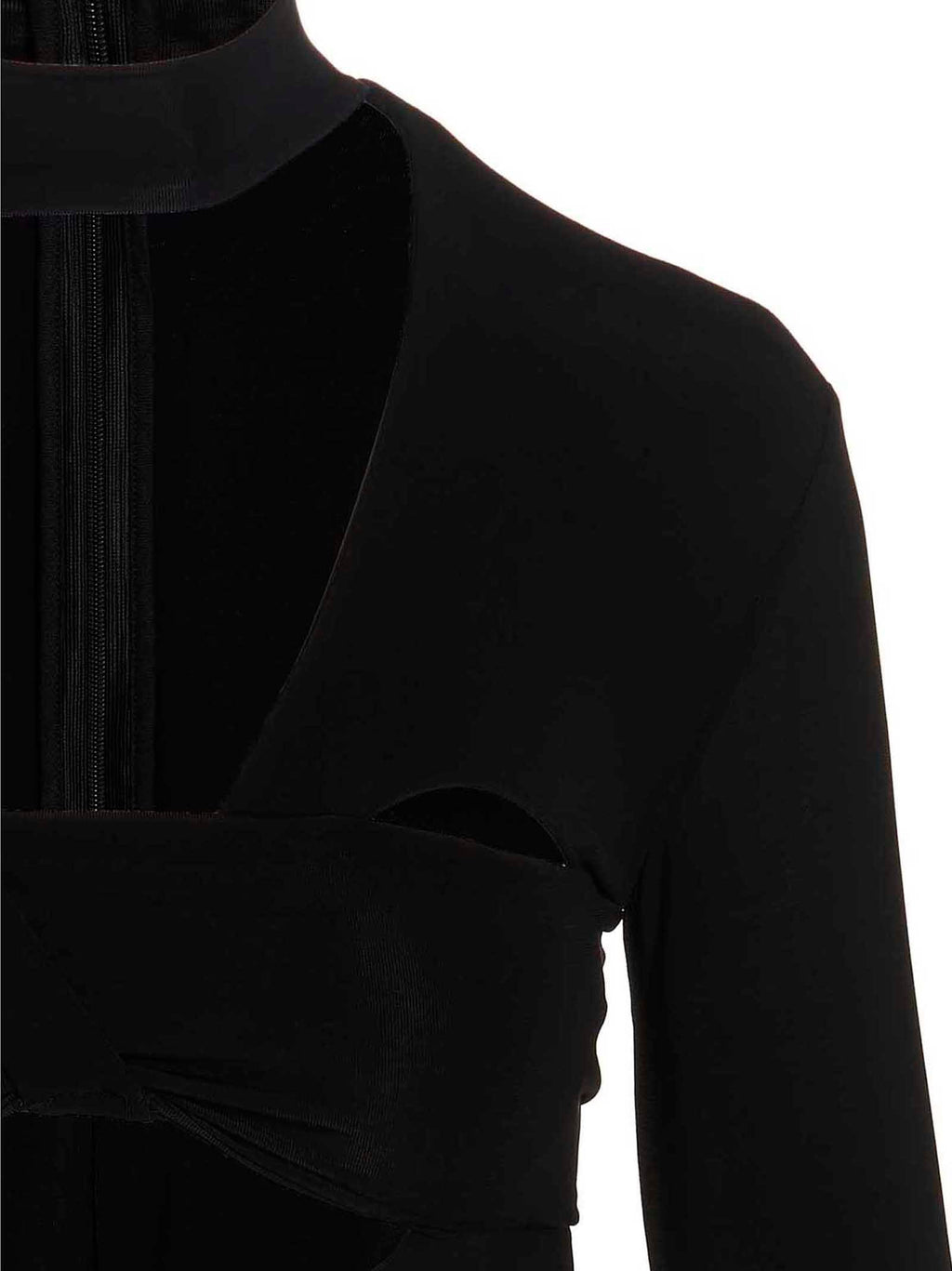 Ambush Black Viscose Bodysuit