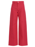 Wandler Fuchsia Cotton Casual Pants