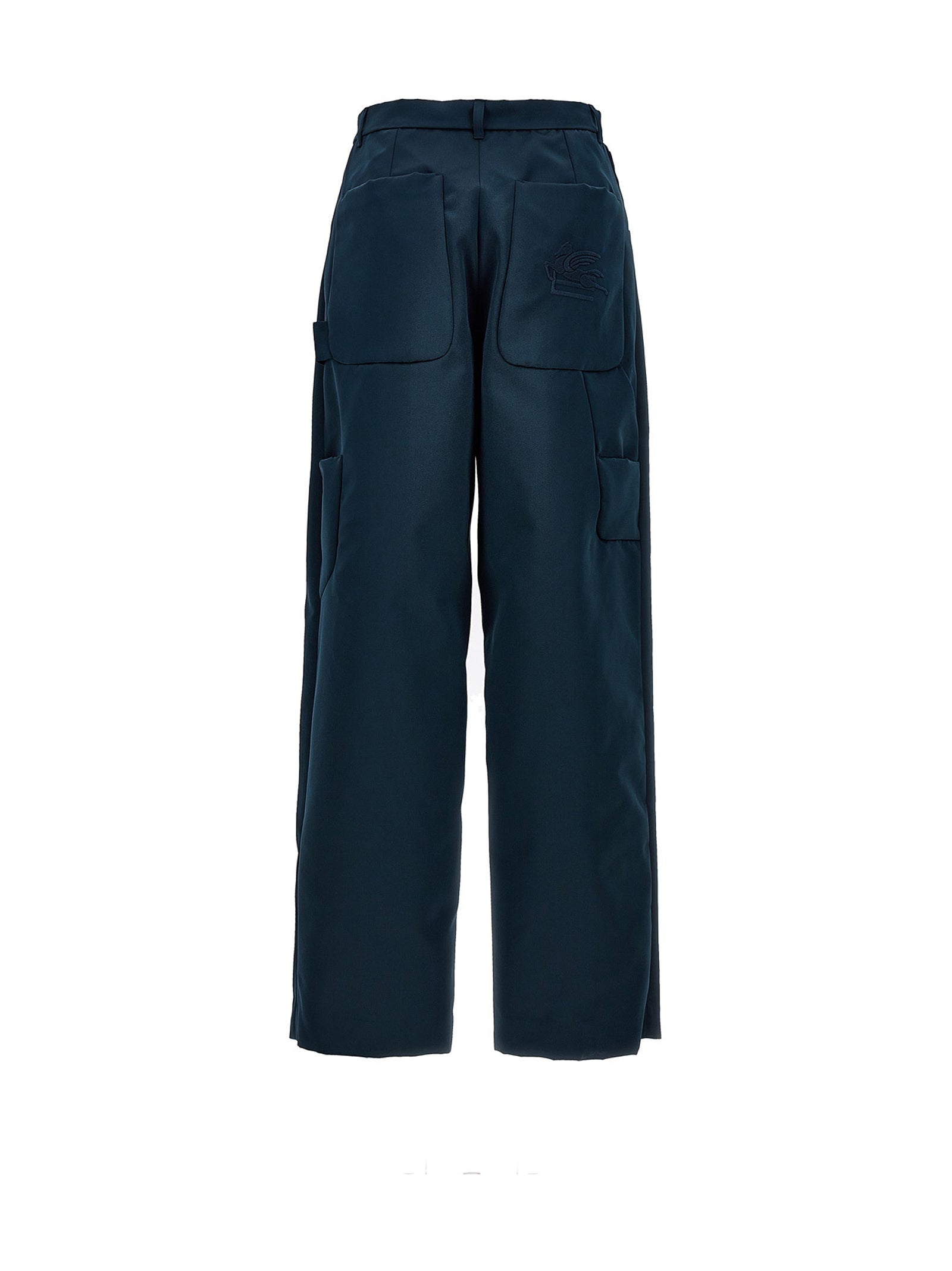 Etro Blue Polyester Cargo Pants