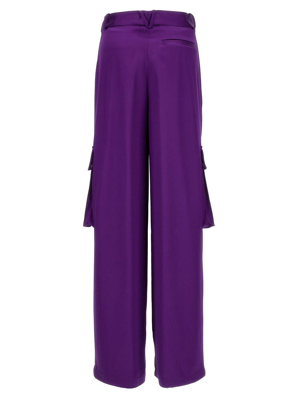 Versace Purple Viscose Cargo Pants