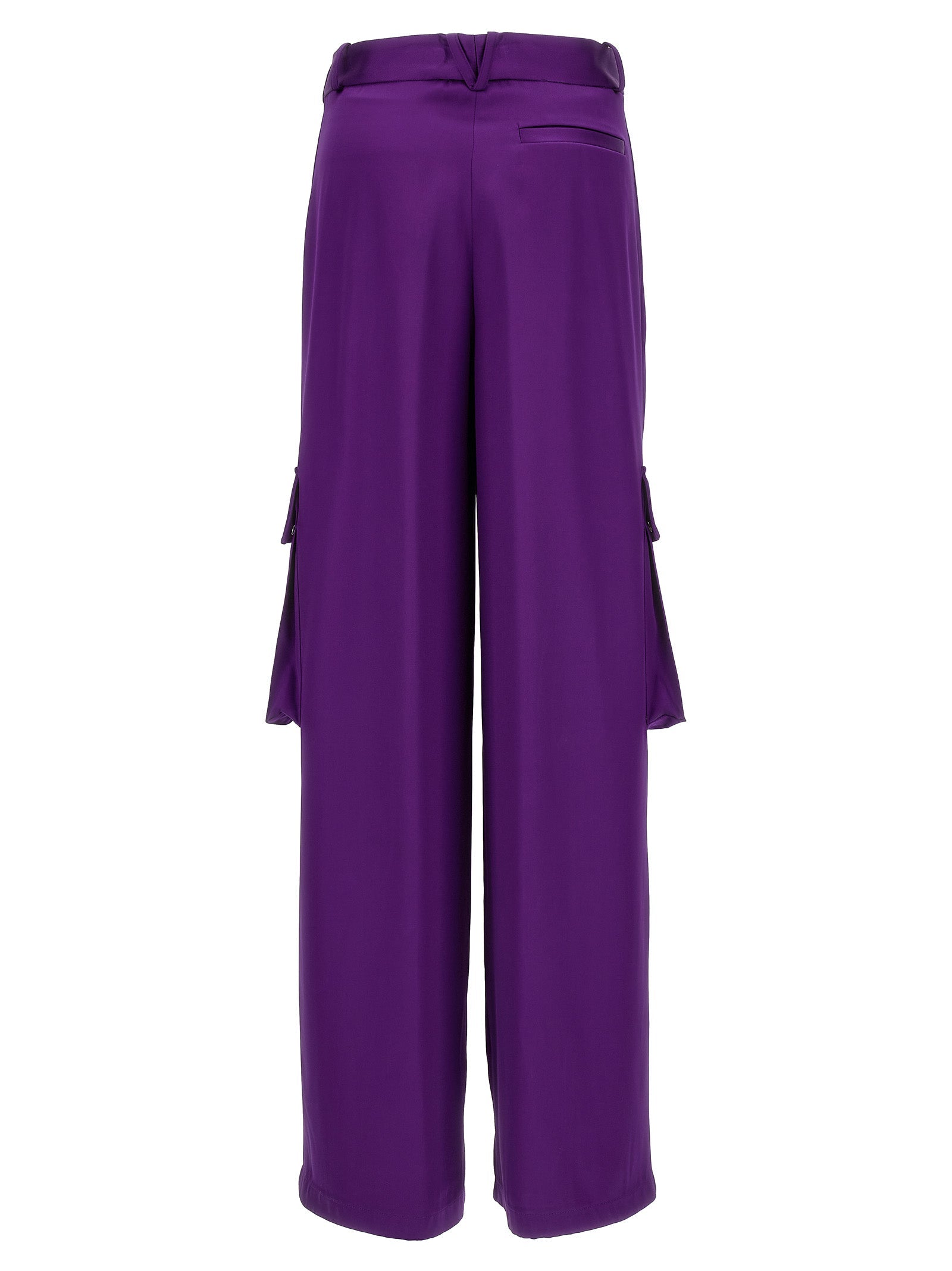 Versace Purple Viscose Cargo Pants