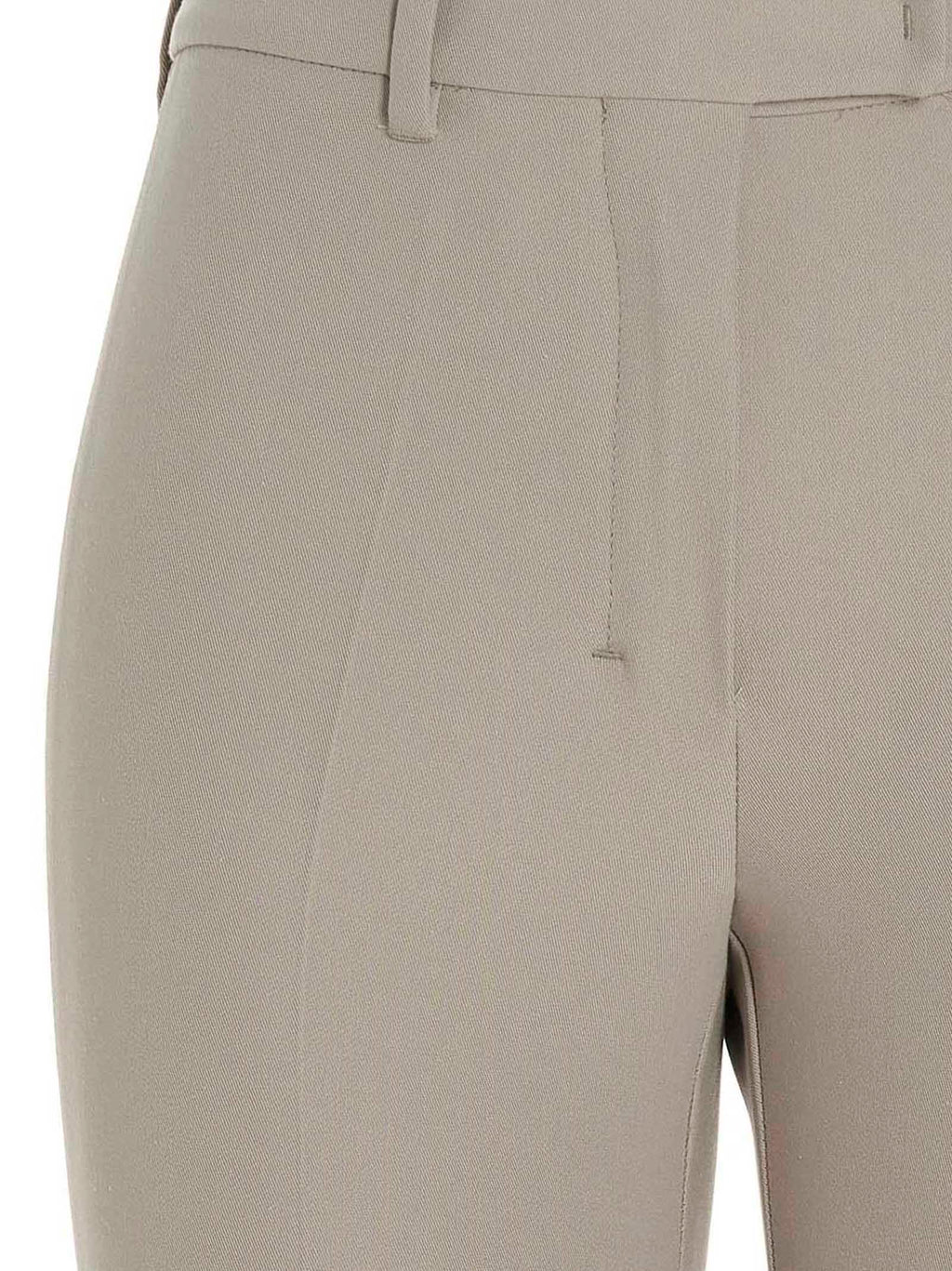 'S Max Mara Beige Viscose Flared Pants