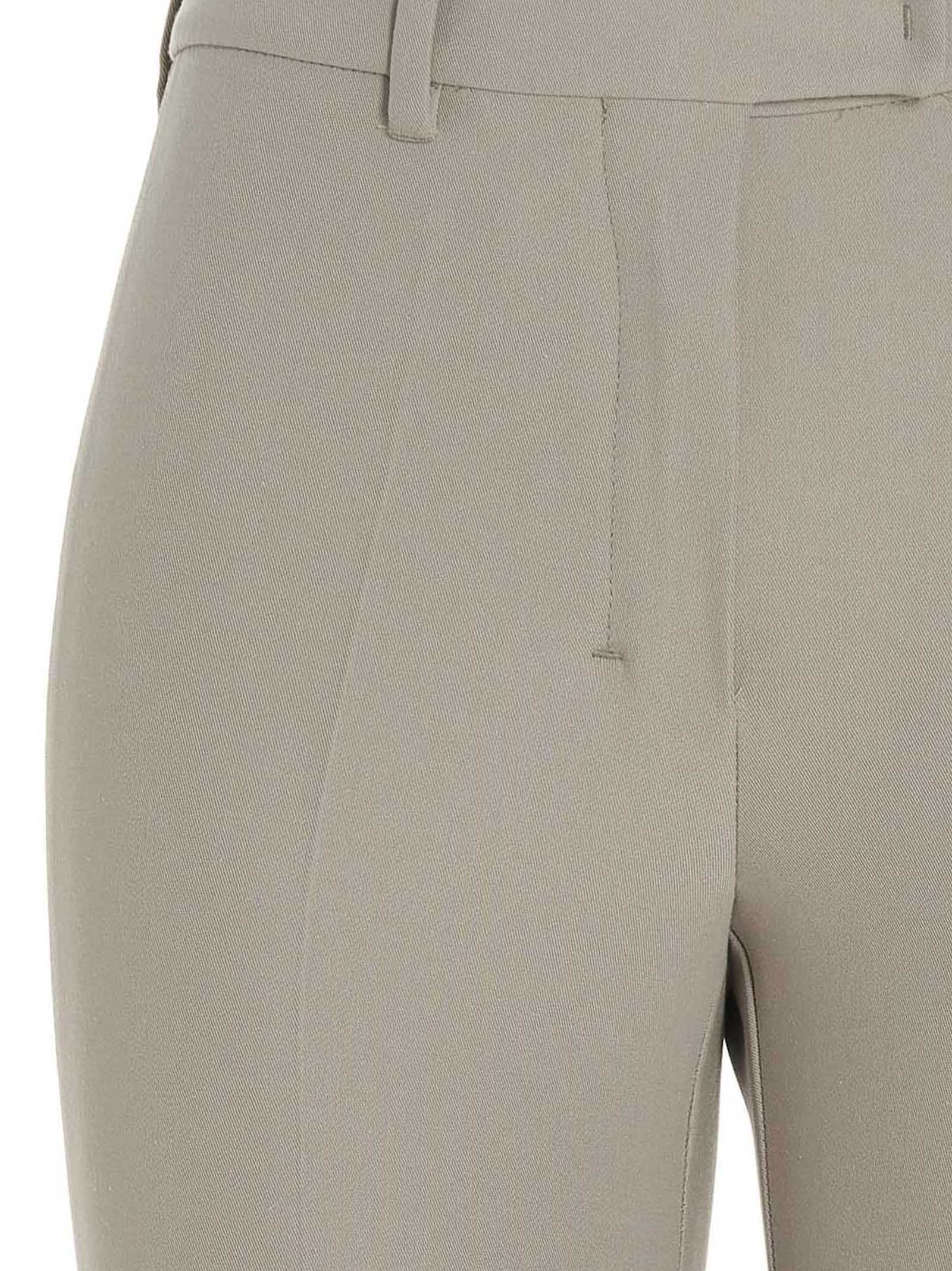 'S Max Mara Beige Viscose Flared Pants