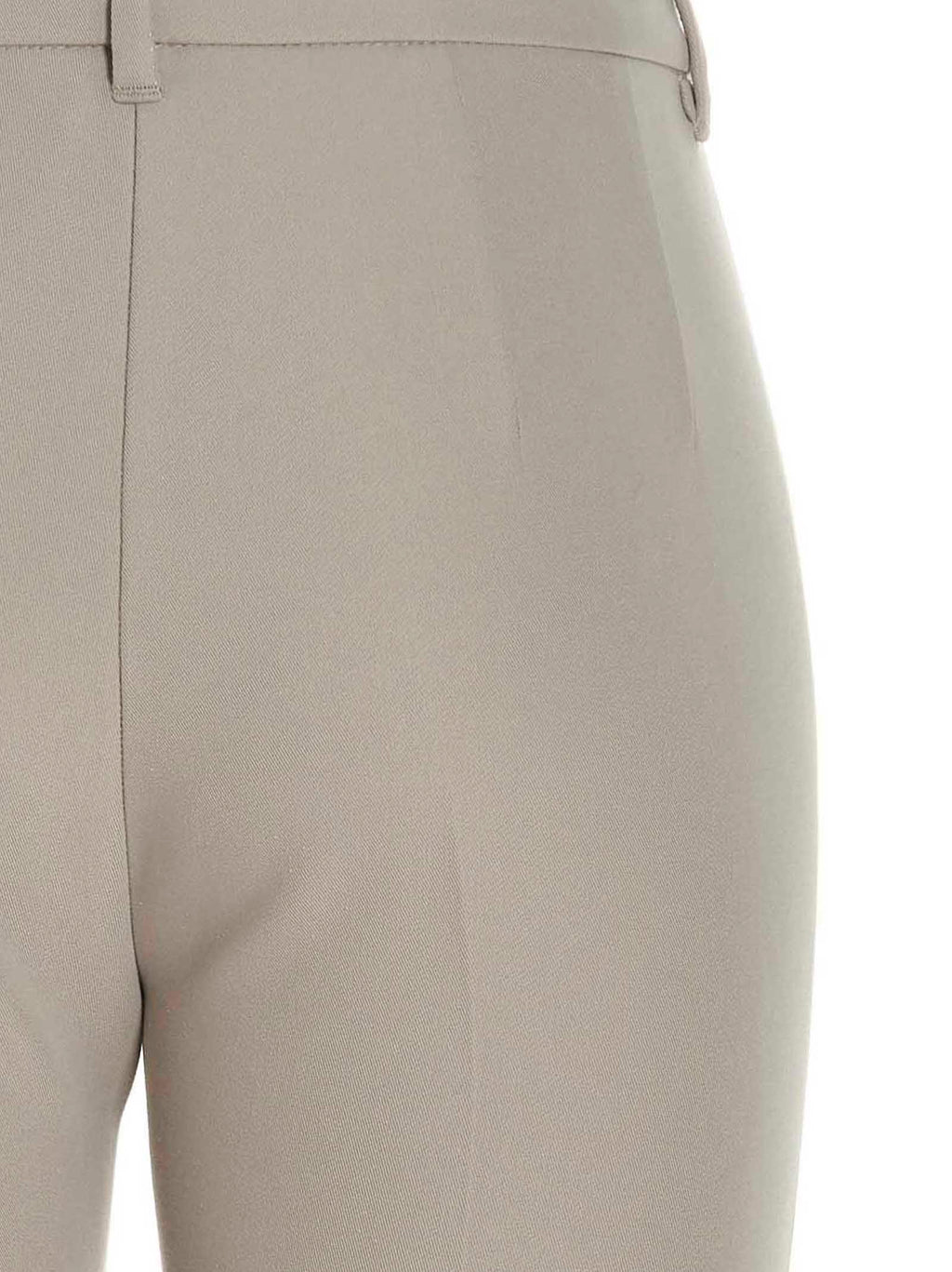 'S Max Mara Beige Viscose Flared Pants
