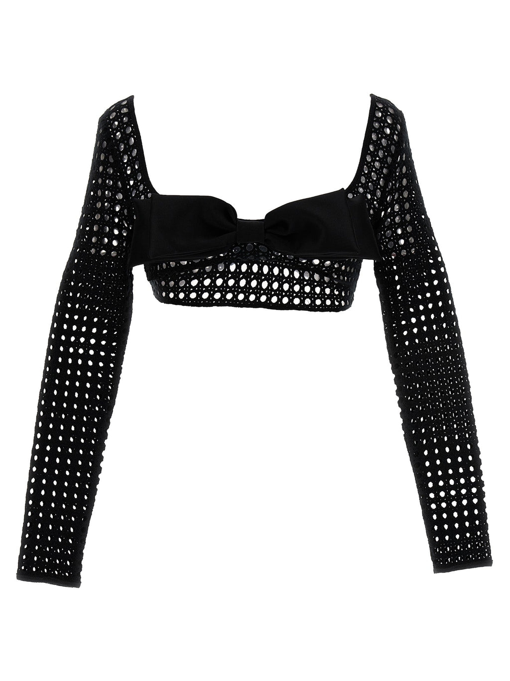 Giambattista Valli Black Polyester Long Sleeve T-Shirt