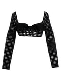 Giambattista Valli Black Polyester Long Sleeve T-Shirt