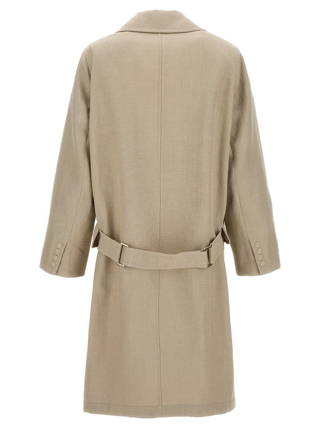 Max Mara Beige Linen Coat