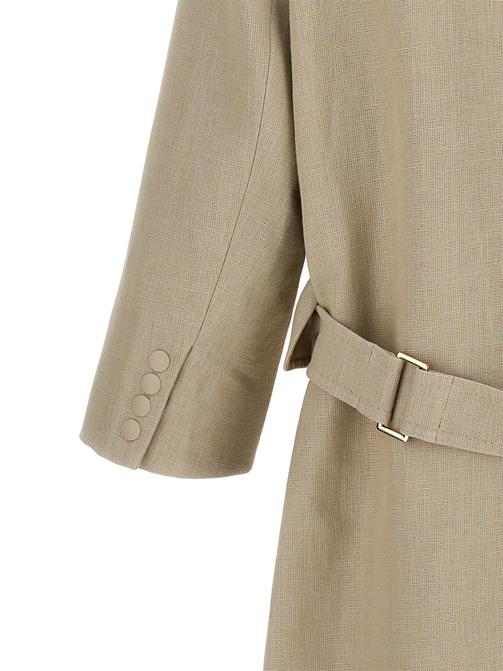 Max Mara Beige Linen Coat