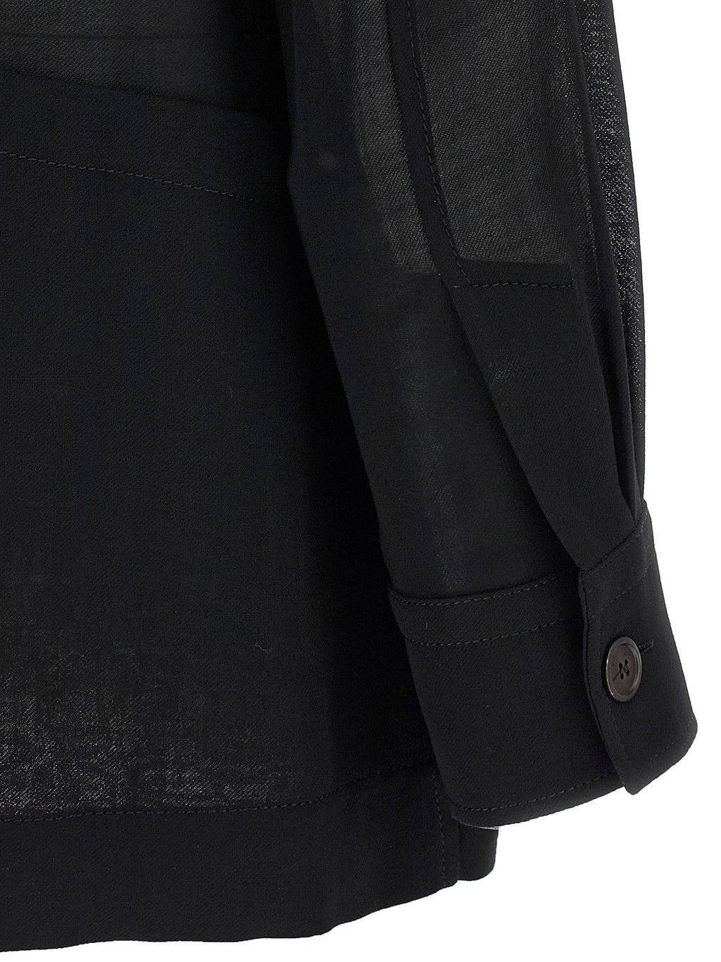 Ferragamo Black Virgin Wool Blouse