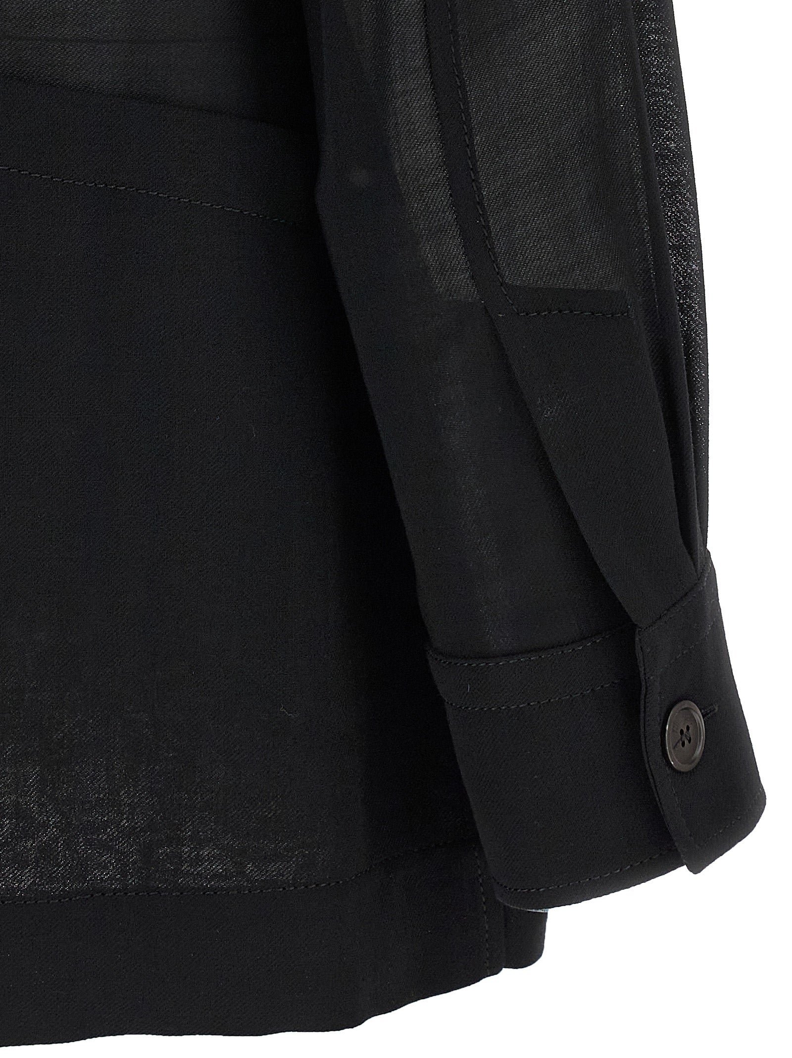 Ferragamo Black Virgin Wool Blouse