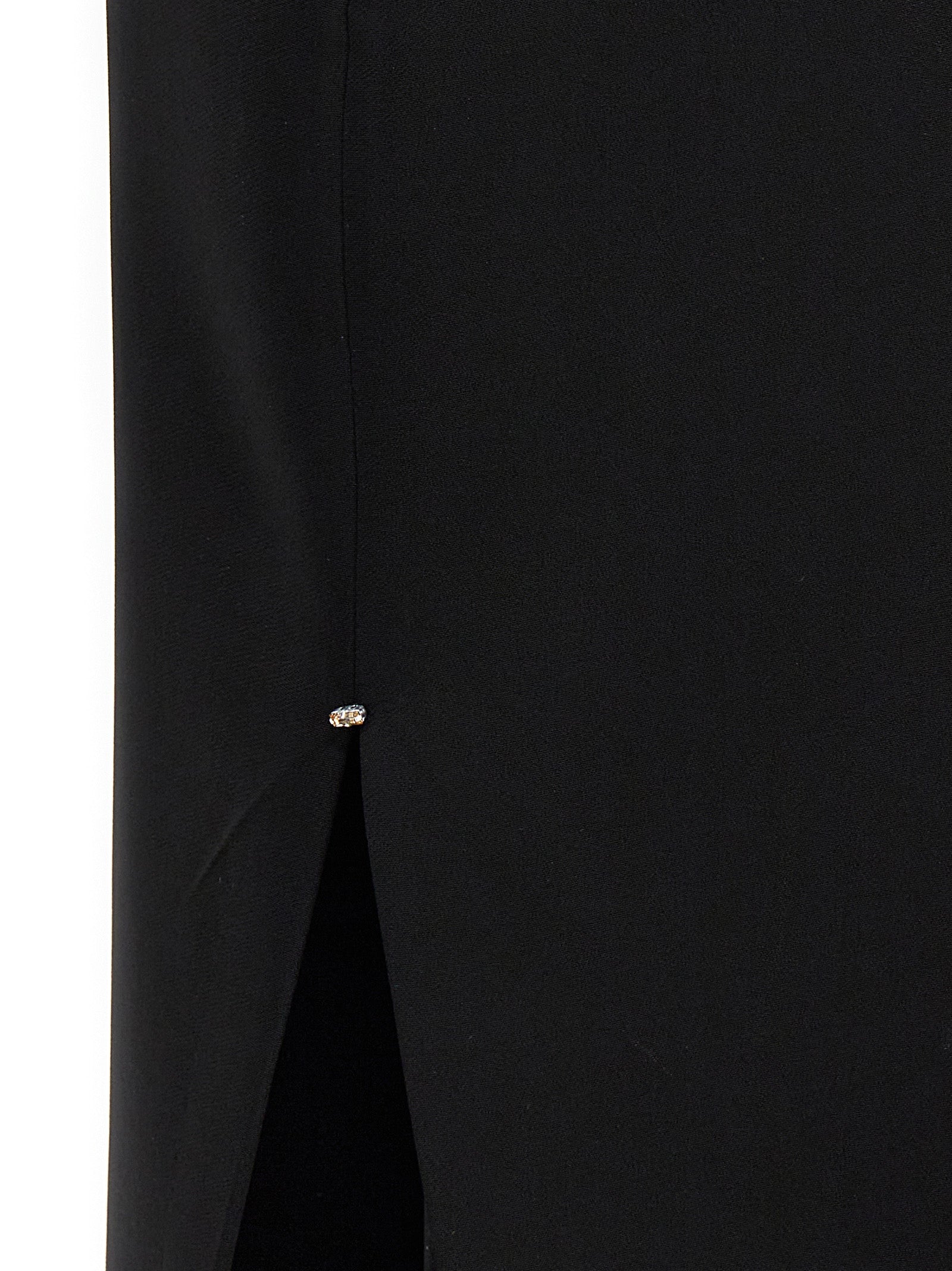 Sportmax Black Viscose Long Skirt