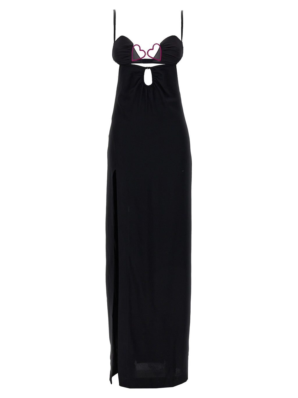 Nensi Dojaka Black Viscose Long Dress