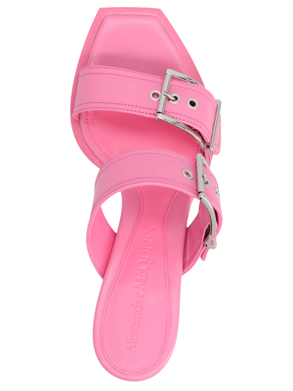 Alexander McQueen Multicolor Calfskin Stiletto Heel Sandals
