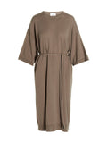 NUDE Beige Virgin Wool Long Dress