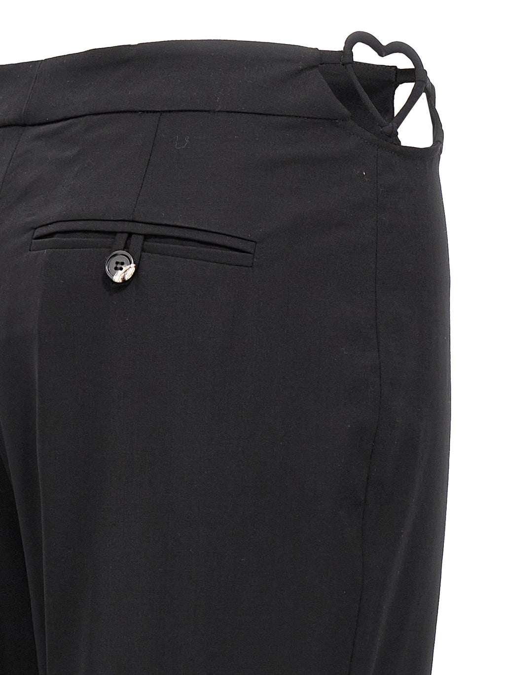 Nensi Dojaka Black Virgin Wool Pants
