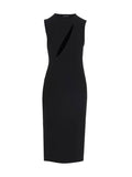 Versace Black Acetate Midi Dress