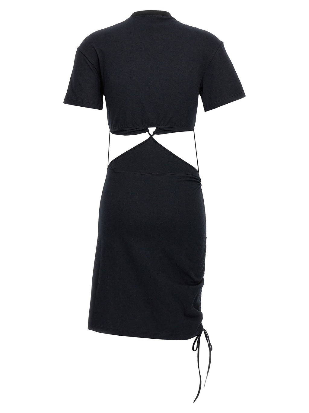 Nensi Dojaka Black Cotton Midi Dress