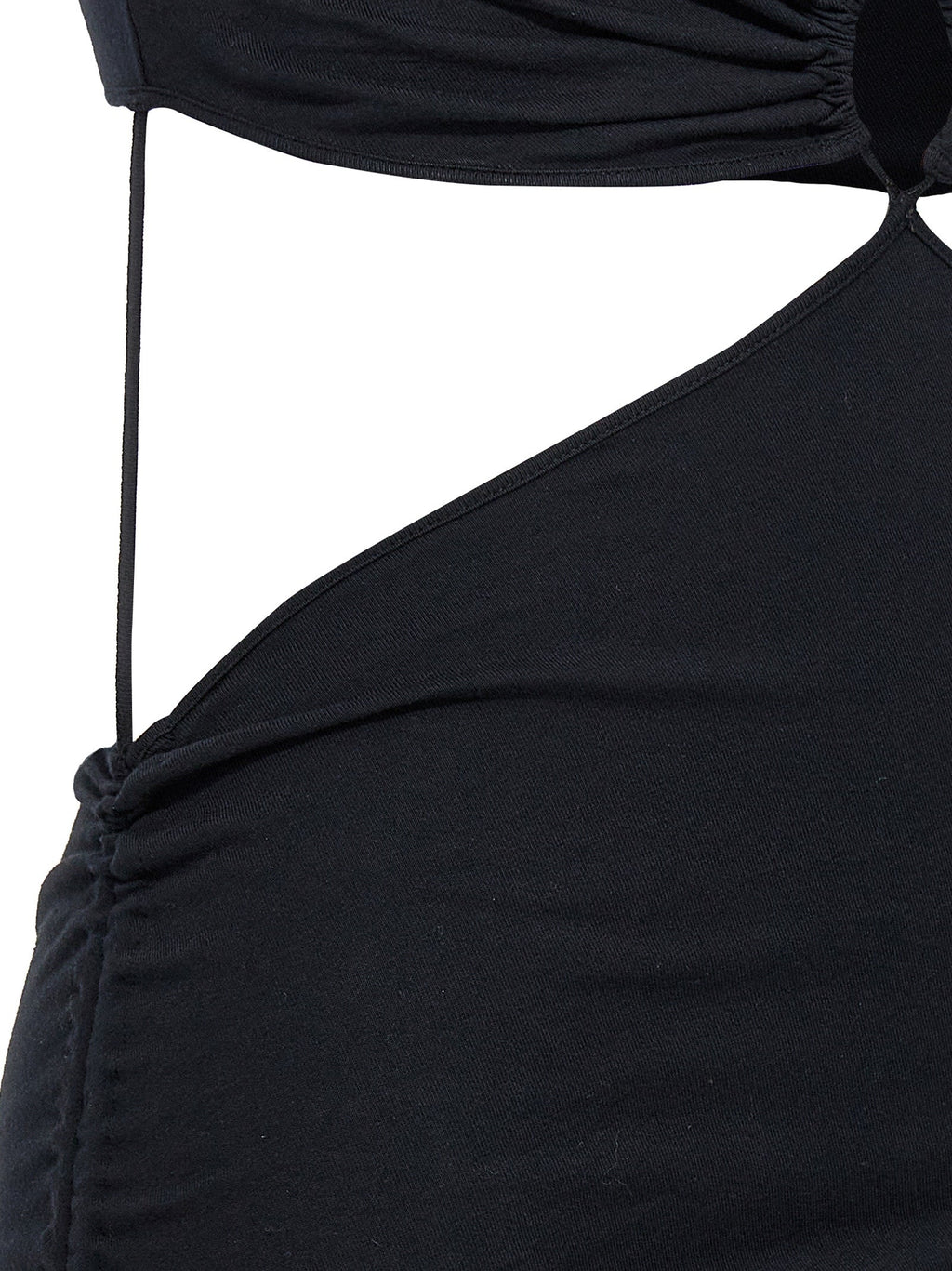 Nensi Dojaka Black Cotton Midi Dress