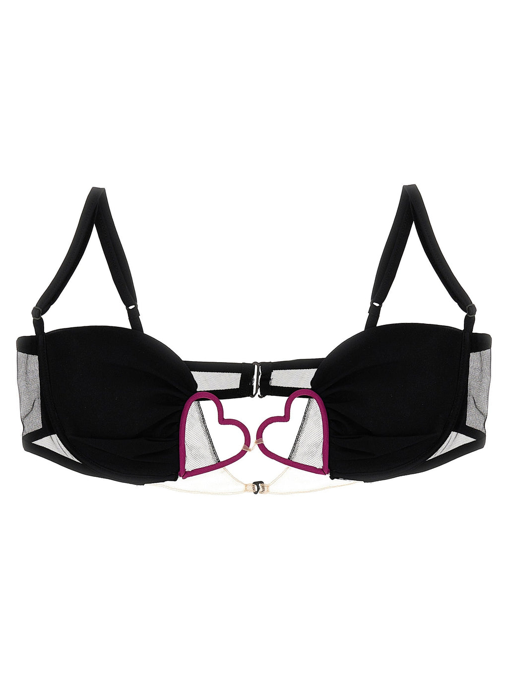 Nensi Dojaka Black Polyamide Bra