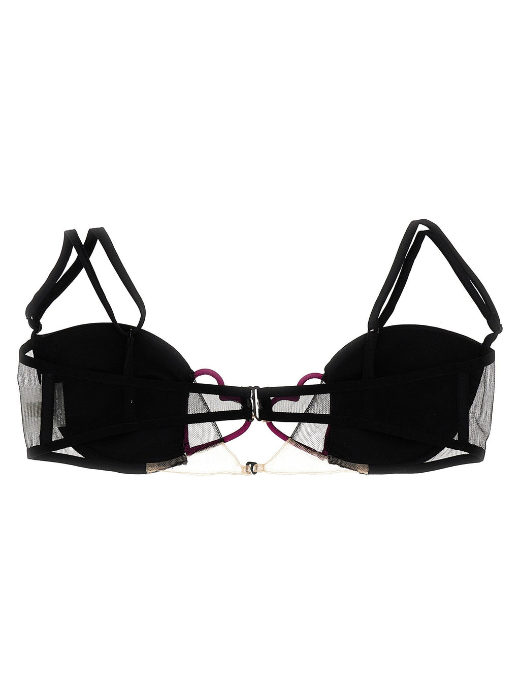 Nensi Dojaka Black Polyamide Bra
