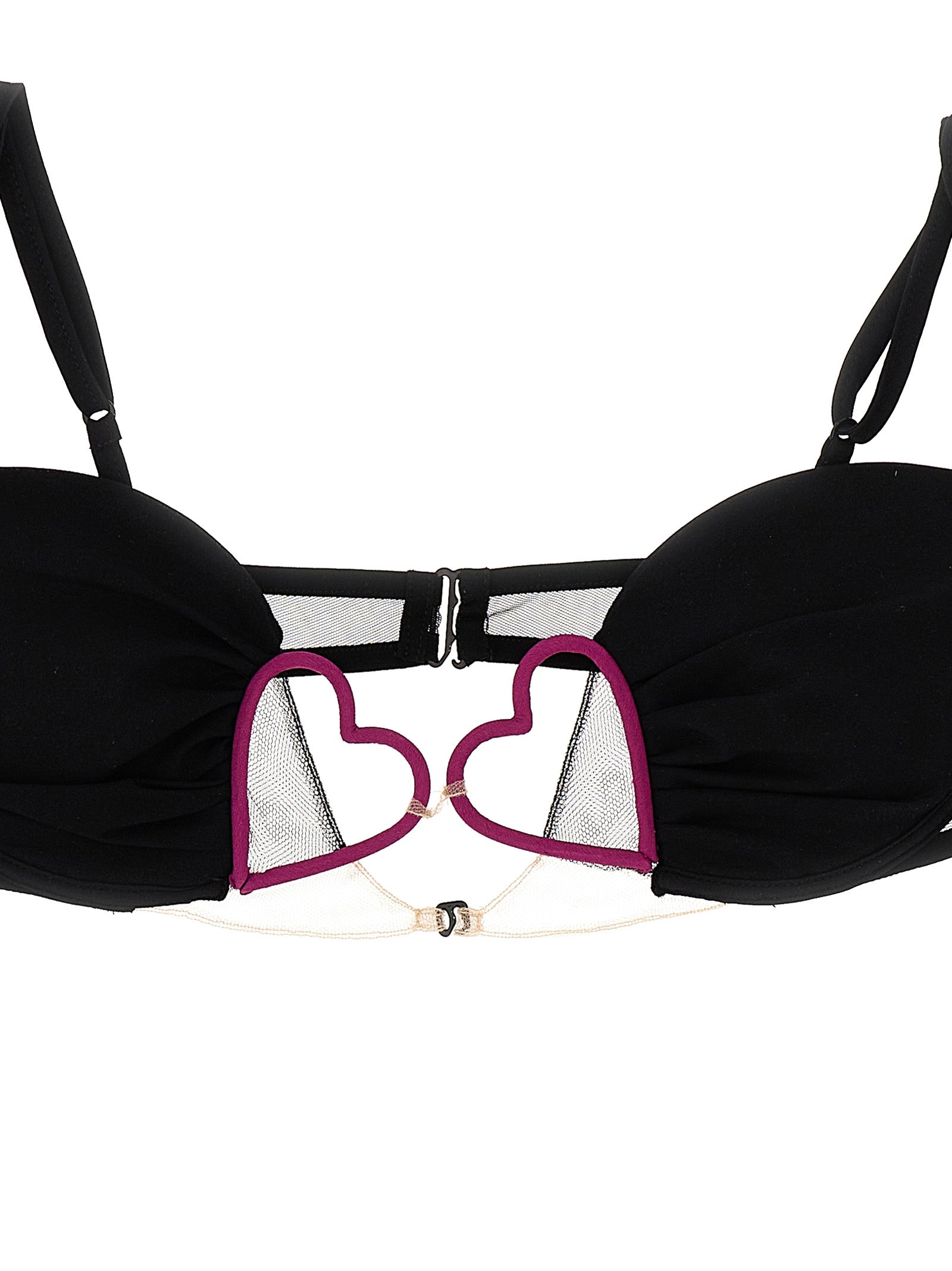 Nensi Dojaka Black Polyamide Bra