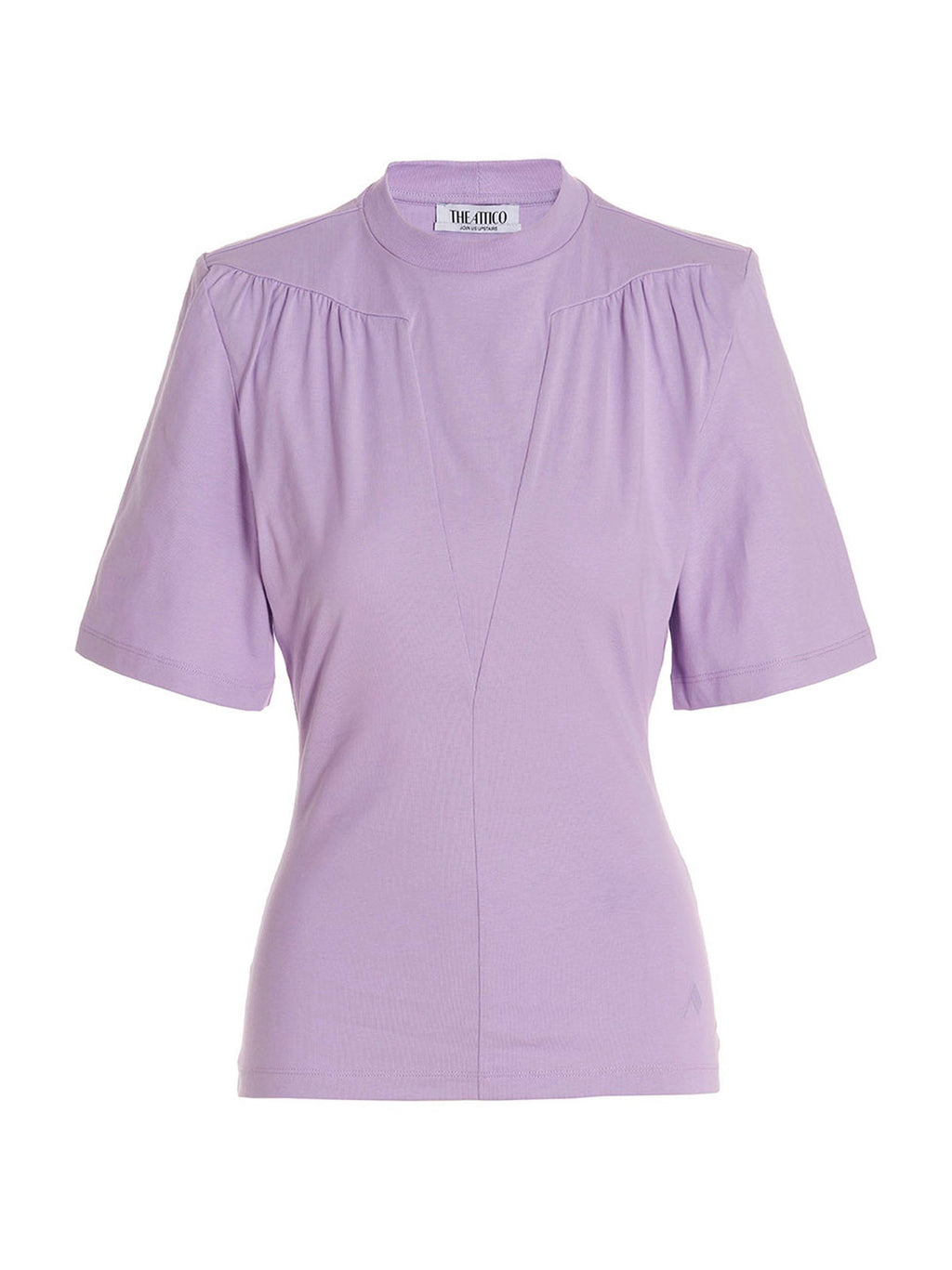 The Attico Purple Cotton T-Shirt The Attico