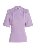 The Attico Purple Cotton T-Shirt The Attico