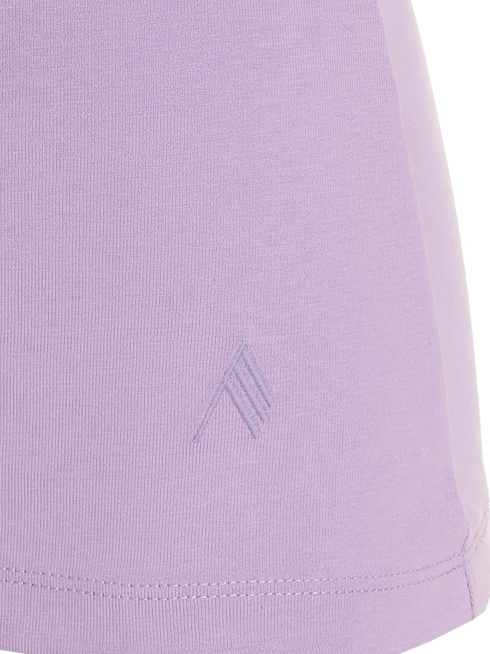 The Attico Purple Cotton T-Shirt The Attico
