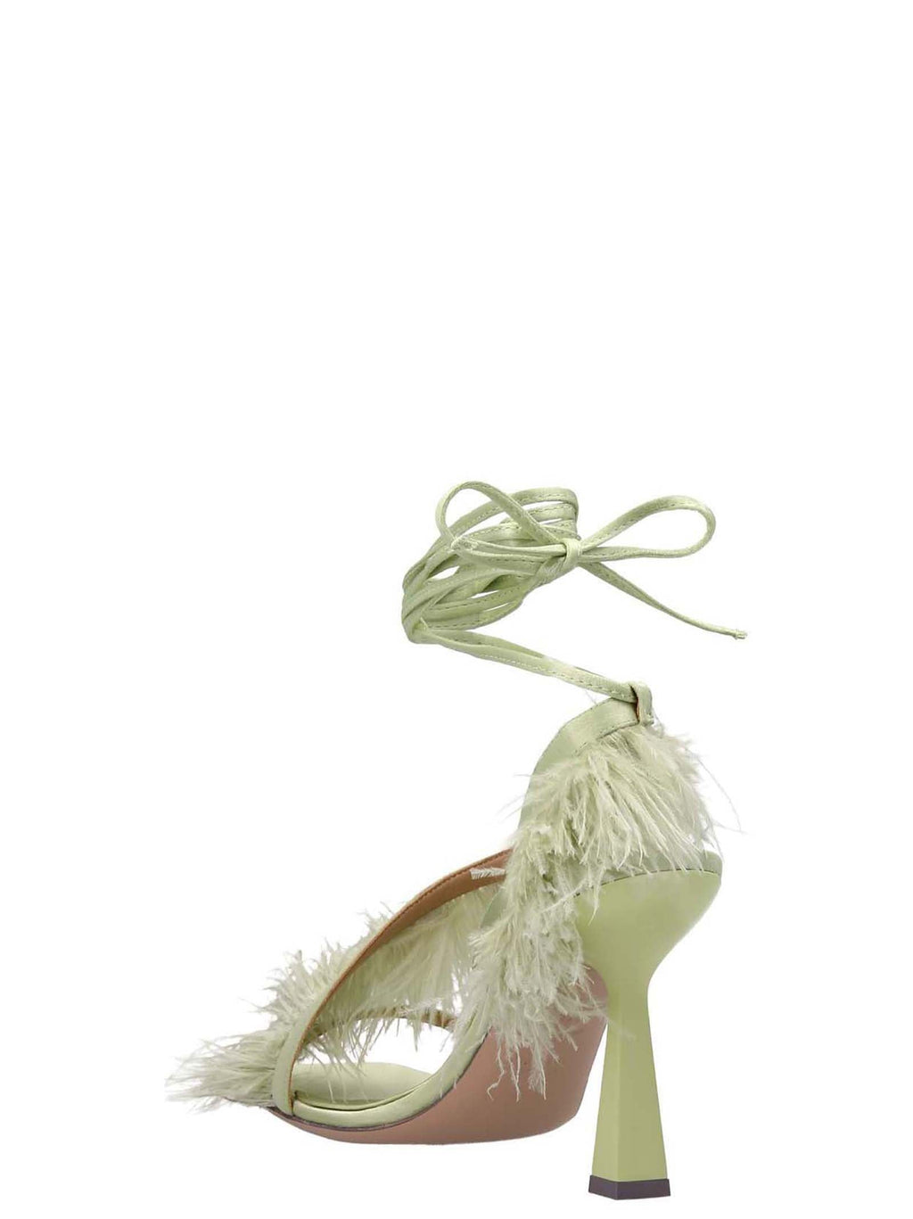 SEBASTIAN Bicolor Viscose Stiletto Heel Sandals