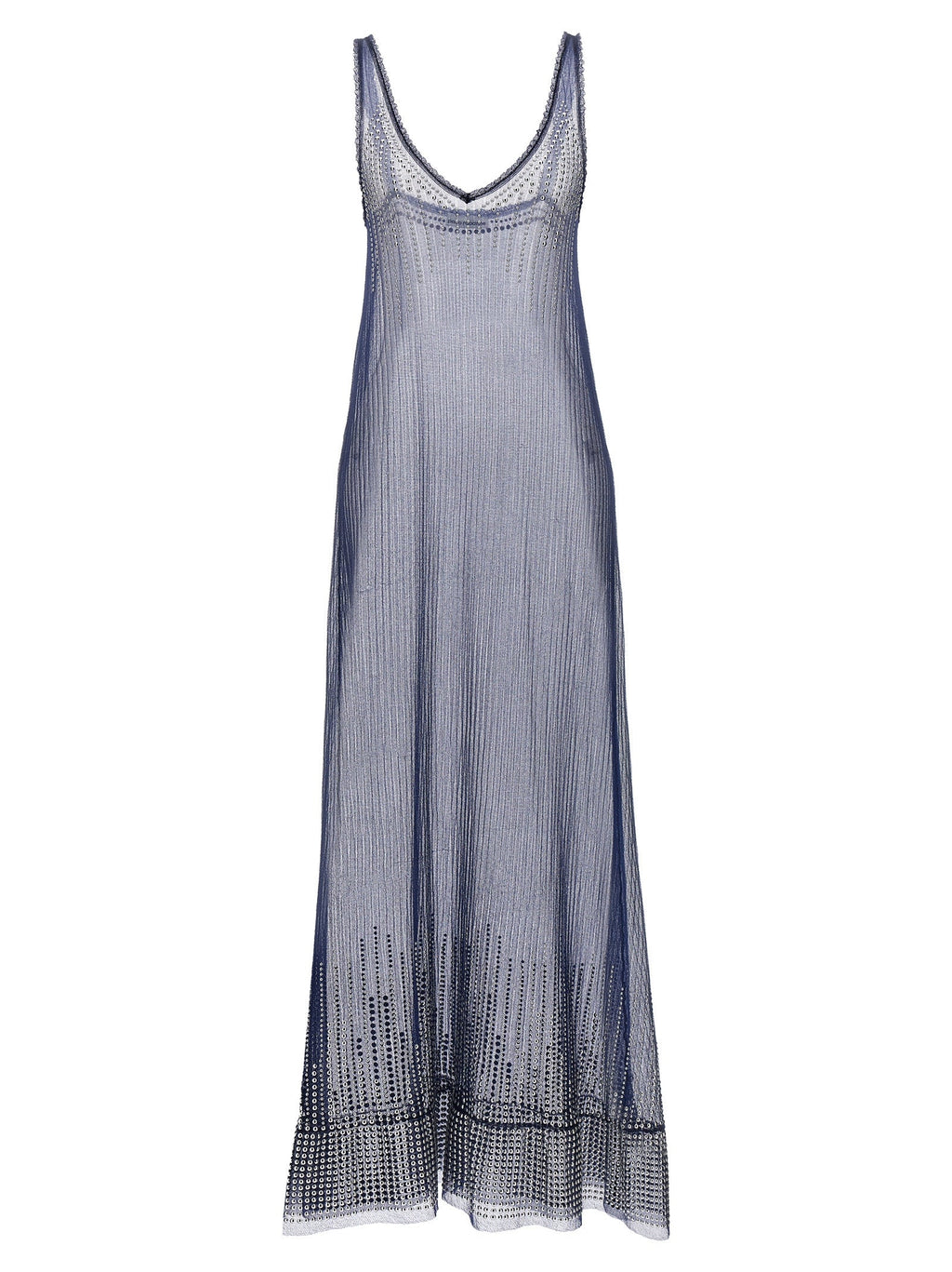 Paco Rabanne Blue Polyamide Long Dress