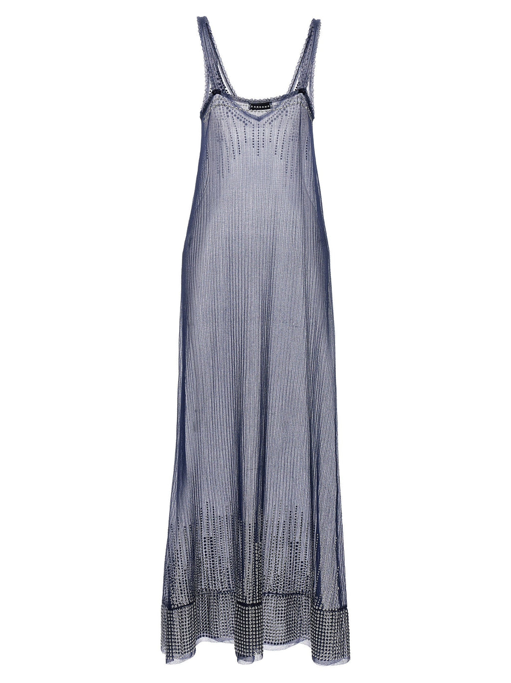 Paco Rabanne Blue Polyamide Long Dress