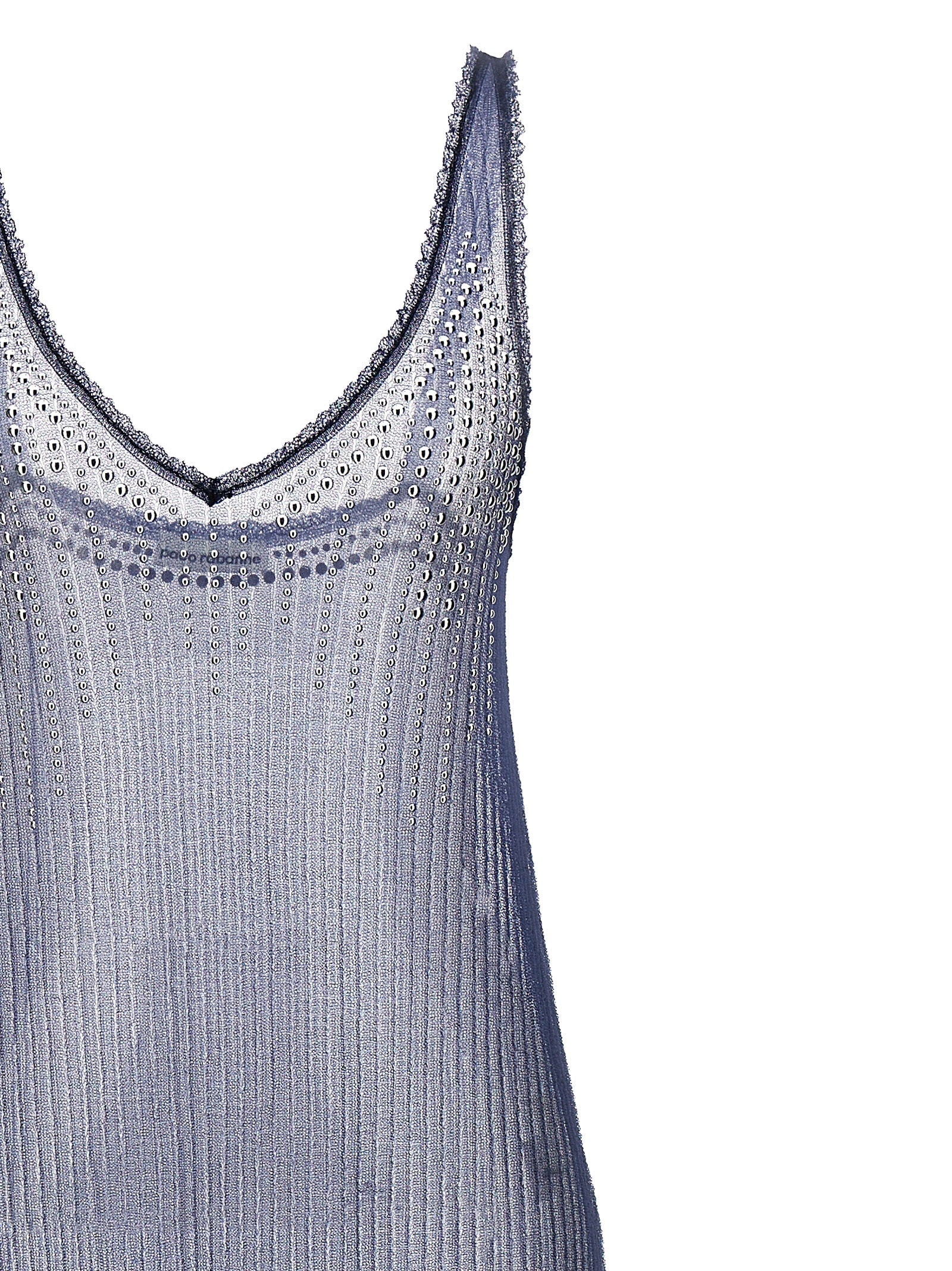 Paco Rabanne Blue Polyamide Long Dress