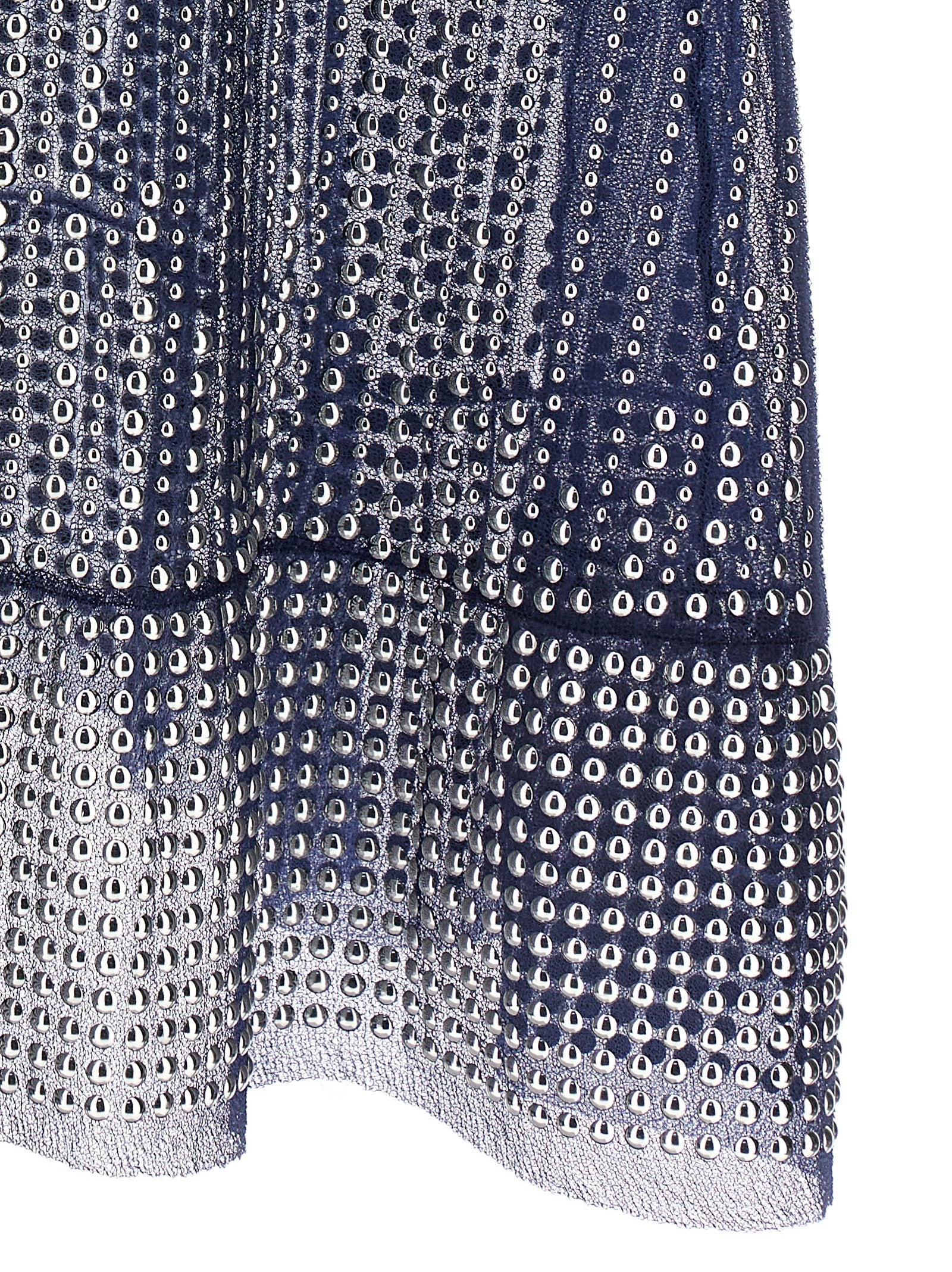 Paco Rabanne Blue Polyamide Long Dress