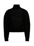 MIXIK Black Wool Cardigan