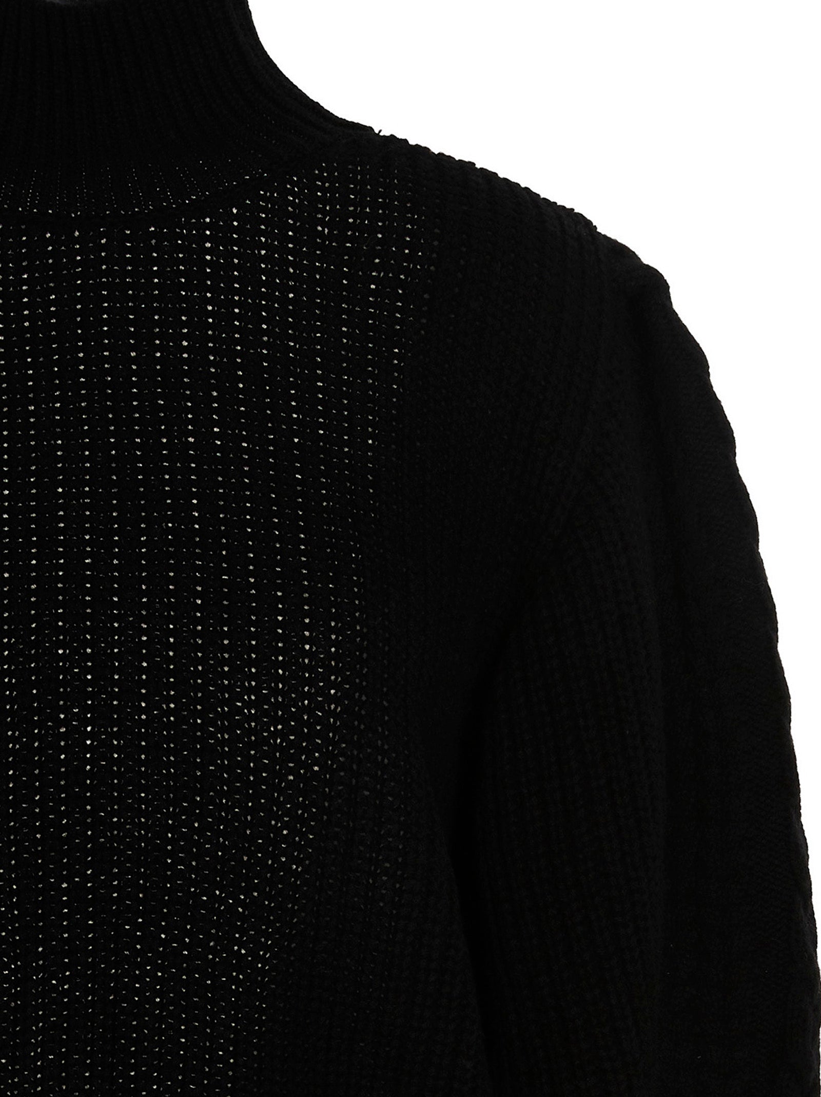 MIXIK Black Wool Cardigan