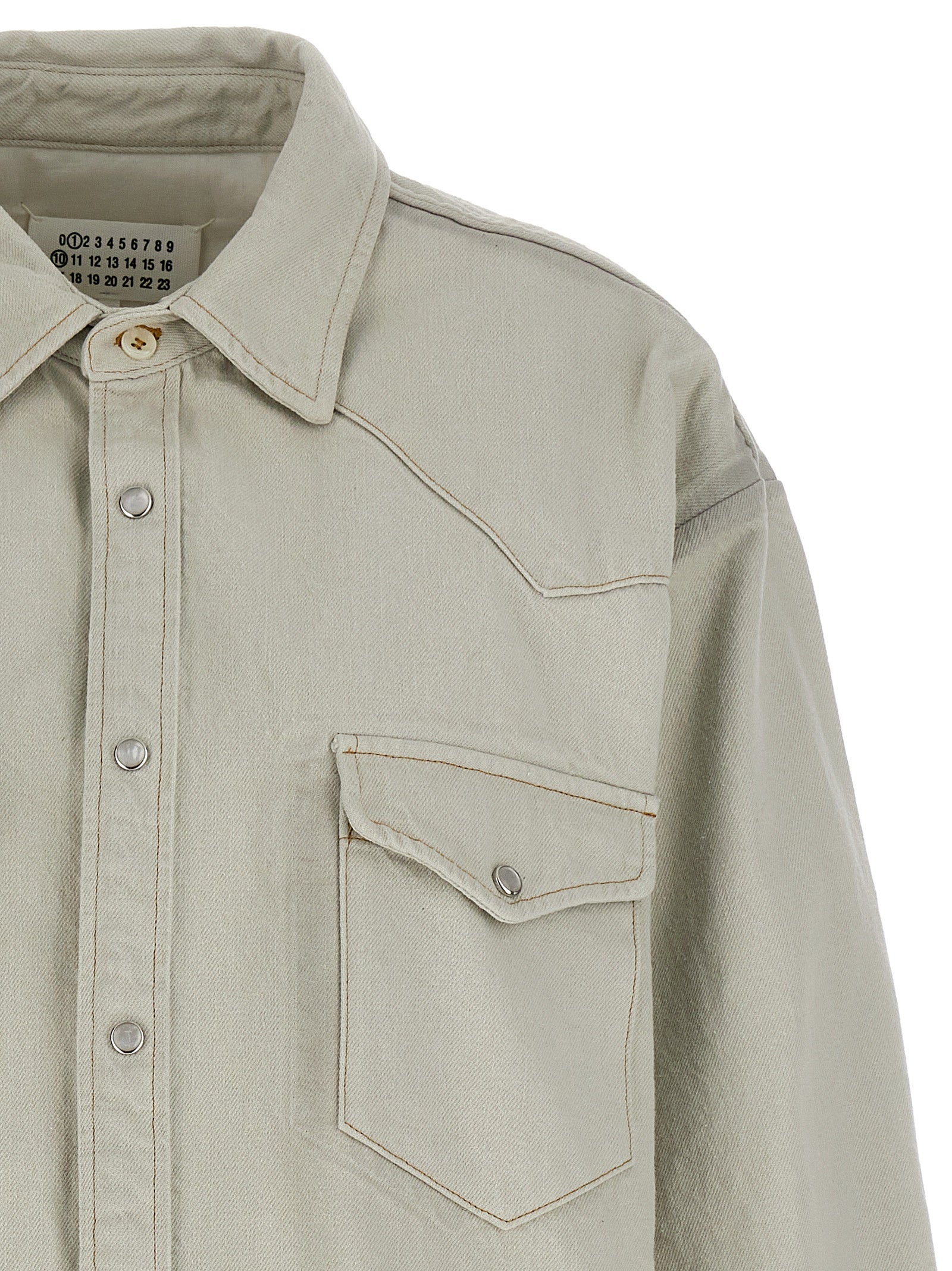 Maison Margiela White Cotton Denim Jacket
